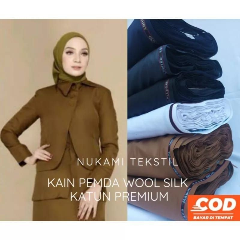 Kain pemda katun premium kain keki kain khaki seragam dinas pns pdh asn seragam kantor seragam guru 