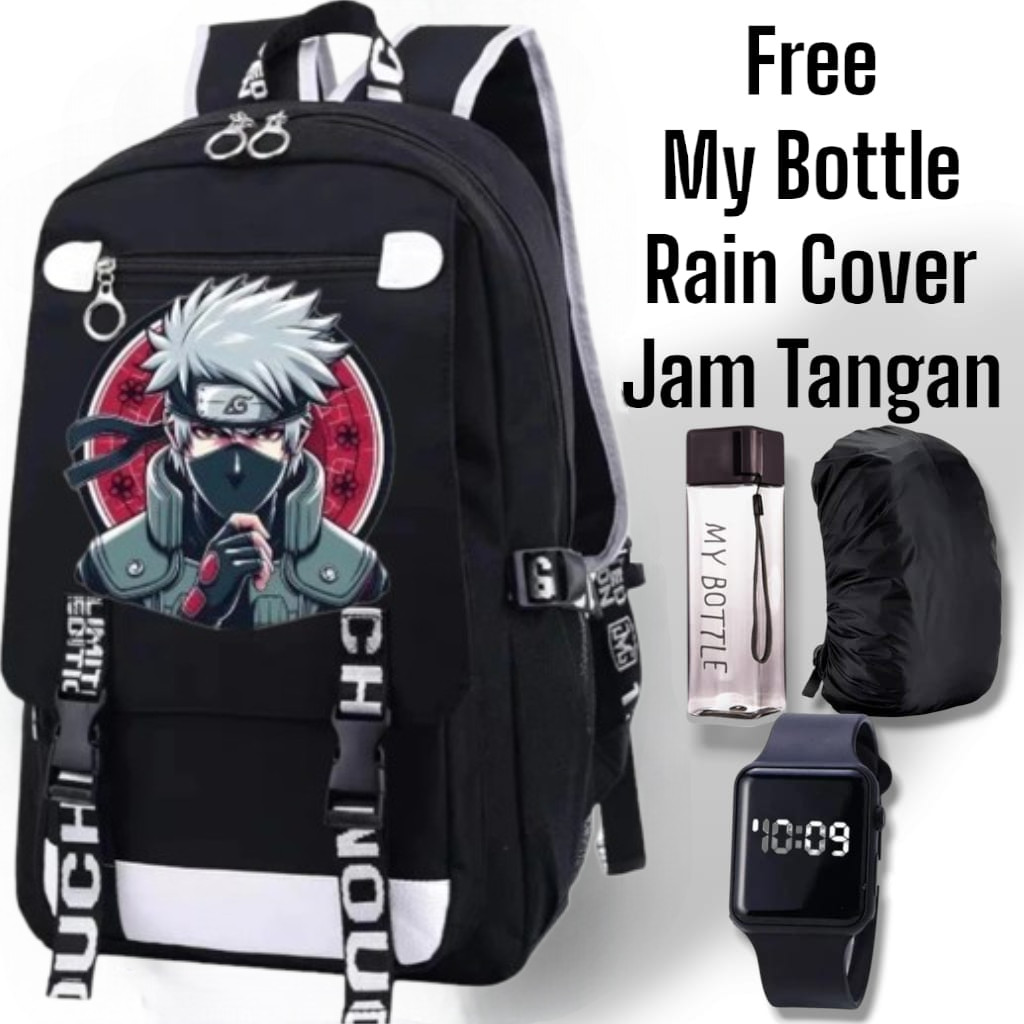 HB - TAS ANIME KAKASHI - TAS ANAK LAKI LAKI - TAS SEKOLAH ANAK SD - TAS SEKOLAH SD SMP TERBARU