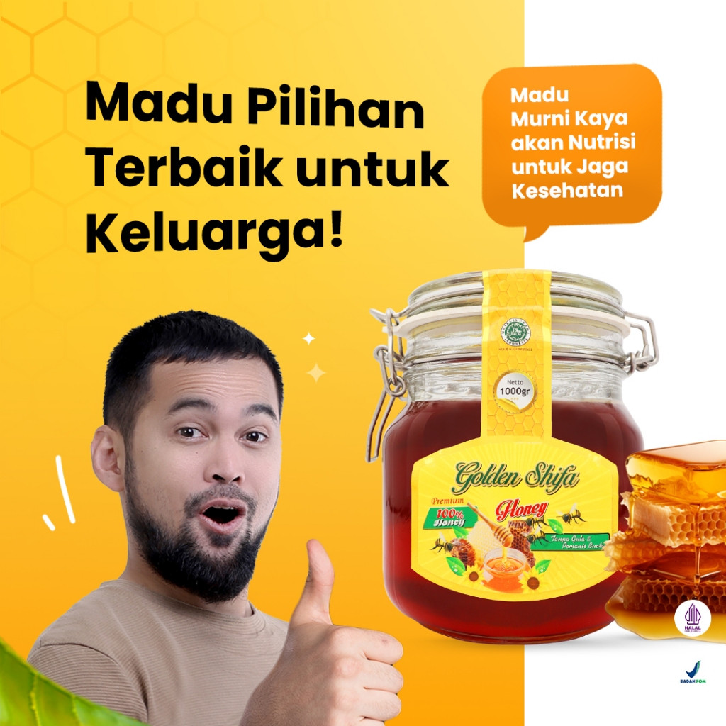 

Golden Shifa 1000gr - Madu Alami Honey Original 100%