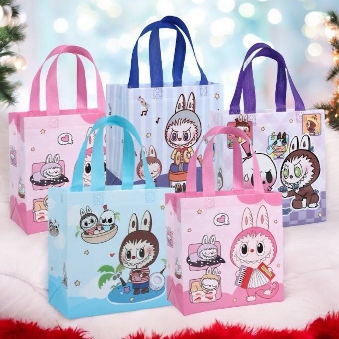 

MAOMAO Tas Kado Ulang Tahun Tas Hampers Waterproof Goodie Bag Ulang Tahun Karakter Monster Souvenir Ulang tahun Tas Bingkisan Pesta Anti Air Karaeter Cappybara