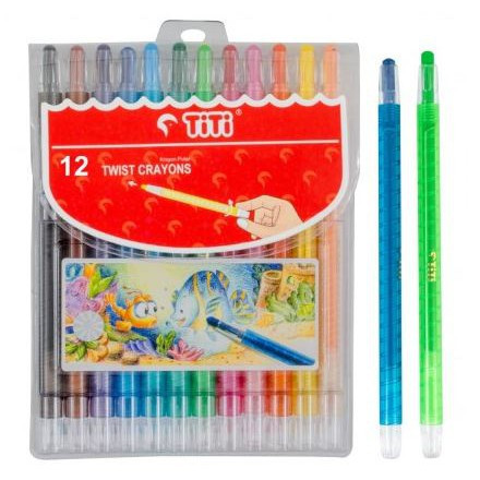 

TITI Crayon / Krayon Putar Titi 12 Twist Crayons ASLI TITi bukan Joyko