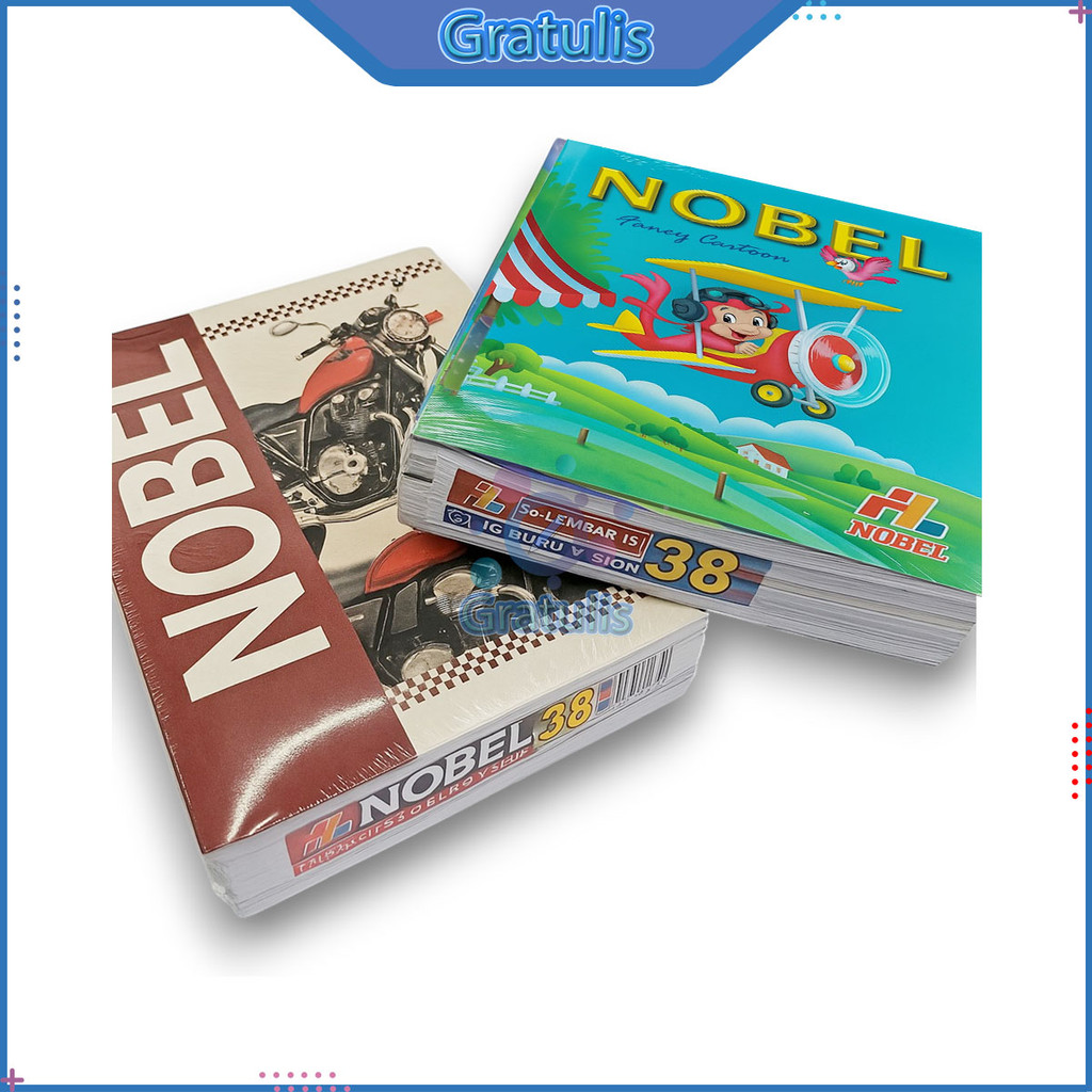 

BUKU TULIS SEKOLAH NOBEL [38 LEMBAR/1 PACK] / PERLENGKAPAN ALAT TULIS SEKOLAH / WRITE BOOK / BUKU HARIAN 38LEMBAR 1 PACK / BUKU BELAJAR ANAK 1 PAK A5