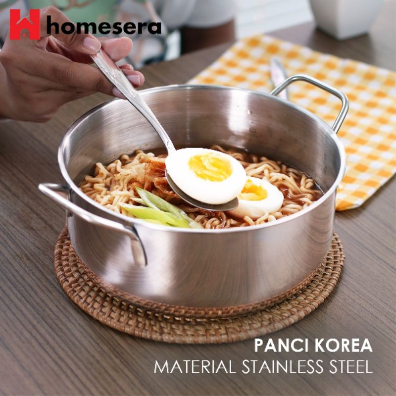 PANCI SUKIYAKI STAINLESS STEEL 18CM  | PANCI KOREA STAINLESS | PANCI MIE | PANCI MASAK | PANCI SAYUR