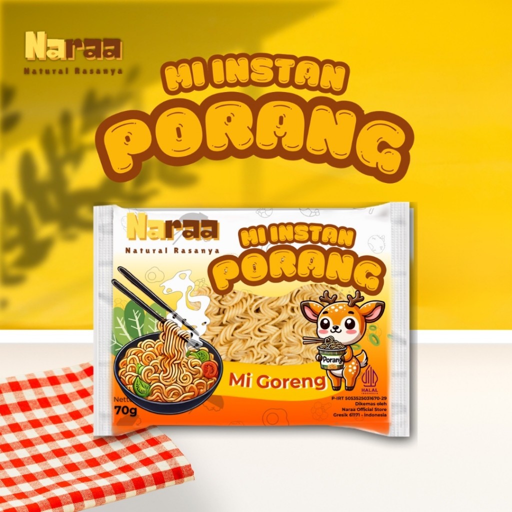 

Mie Instan Porang Naraa Praktis Sehat di Setiap Gigitan Tinggi Serat Rendah Gula Cocok untuk Semua