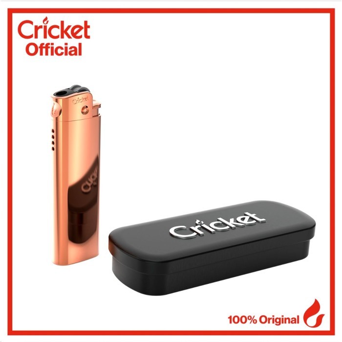 Cricket Deluxe Metal Lighter - Rose Gold (Eksklusif Secara Online)
