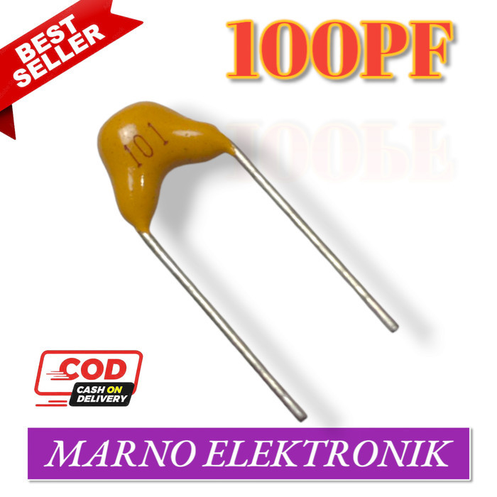 SGA05 KONDENSATOR MKM 10x 100PF 120PF 150PF 180PF 220PF 330PF 470PF ASLI ORI - 100PF