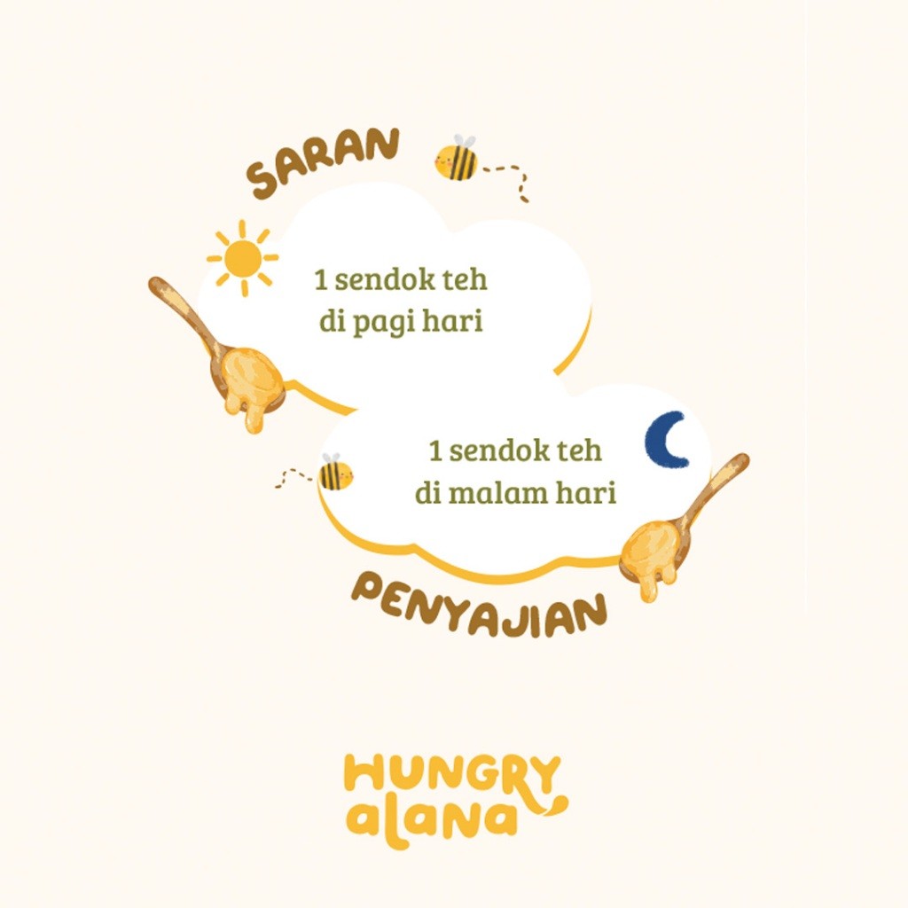 

Hungry Alana - Madu Murni Organik Anak - Wild Flower Honey