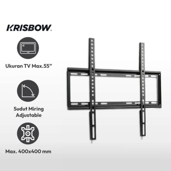 Bracket TV 32-55 Inch KRISBOW Bracket TV Monitor Dinding VESA