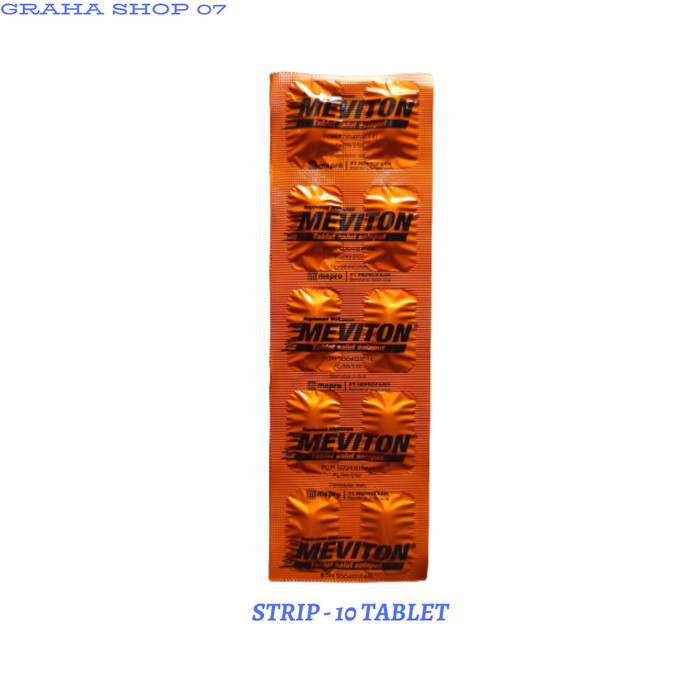 Meviton Vitamin C 500 mg (Non Acid) + Vitamin B Complex - Strip - 10 Tab