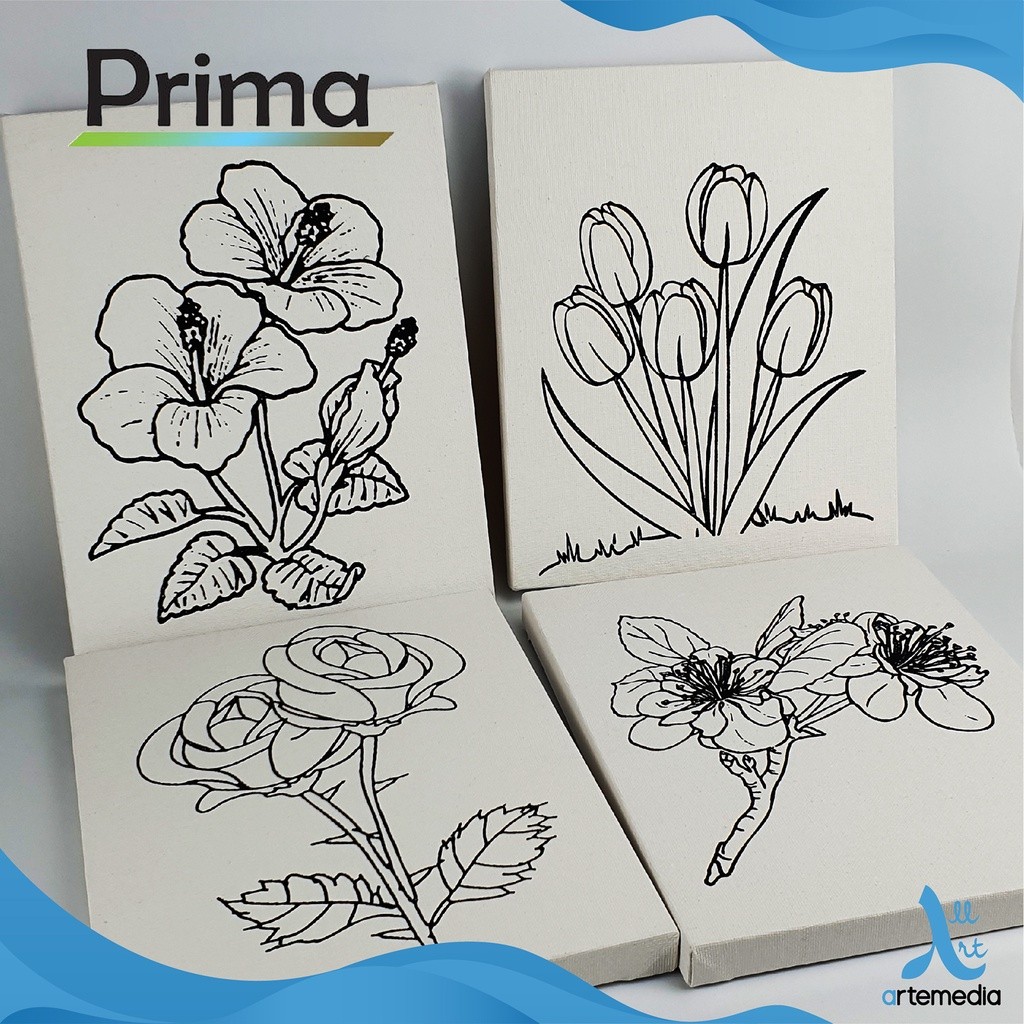 

Gramedia Surabaya - Prima Outlined 20x25cm Cotton Canvas SET 4