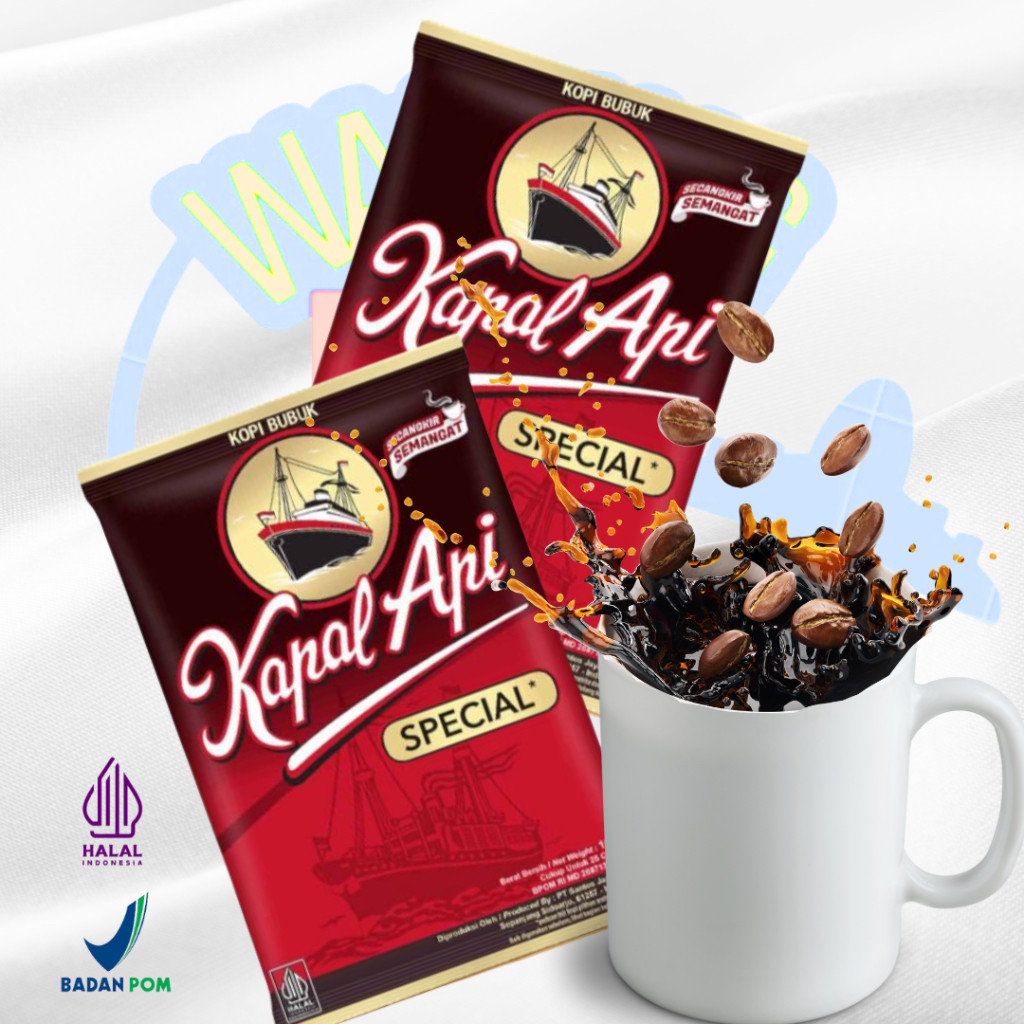 

Kapal Api Special 150g Indonesia Kopi Hitam Bubuk Popular Ground Black Coffee