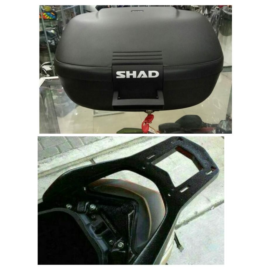PAKETAN BOX SHAD SH 42 PER BREKET UNTUK MOTOR YAMAHA NMAX PNP