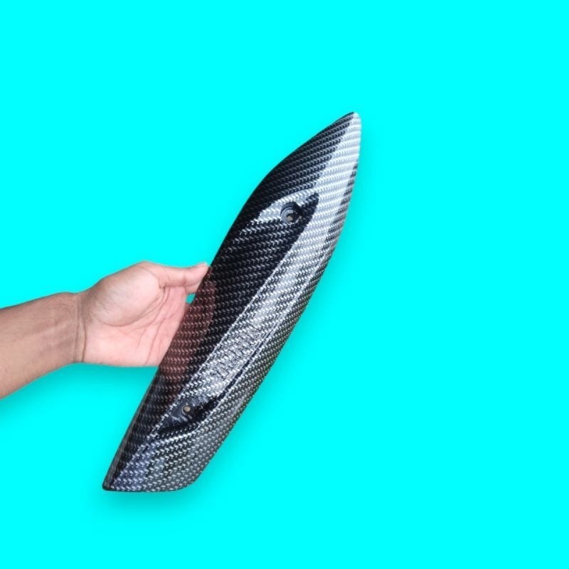 tutup tameng knalpot mio j fino soul gt carbon glossy AES VARIASI 27 RACINGSHOP