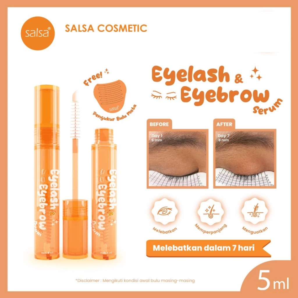 Serum Bulu Mata & Alis Salsa | Eyelash Eyebrow Serum Ginseng Penumbuh & Penebal