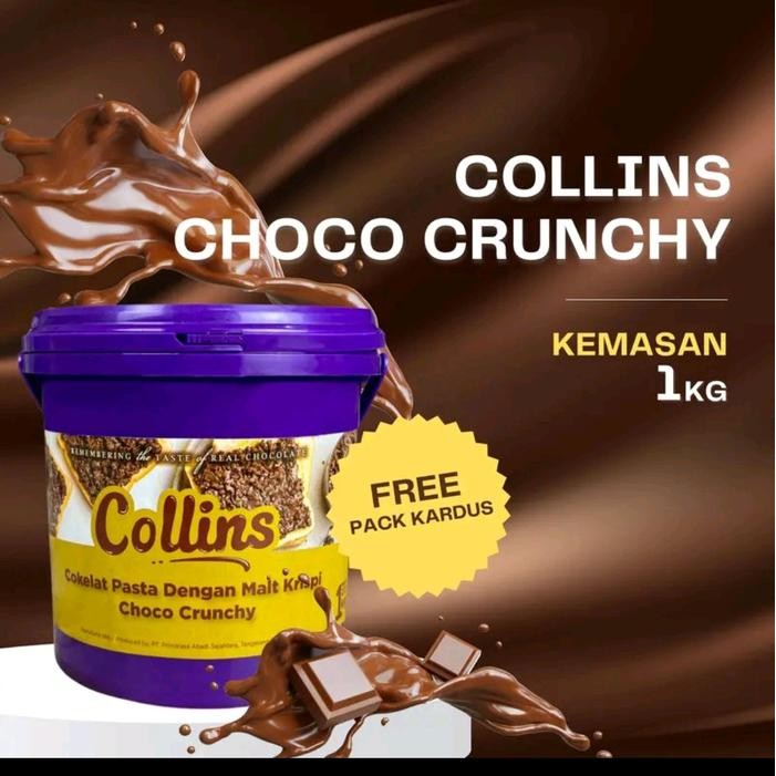 

[[New Arrival] COD Collins choco crunchy 1kg JABODETABEK Chocolate Snacks Food