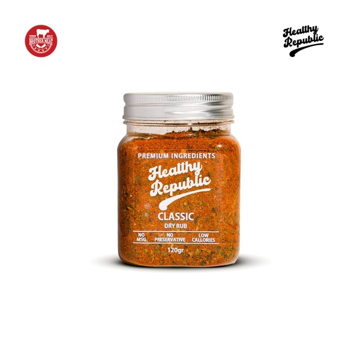 

[TERBARU]-Bumbu Masak Healthy Republic Dry Rub, Bumbu Marinasi Kering Serbaguna 120gr, Brothermeatshop - Classic
