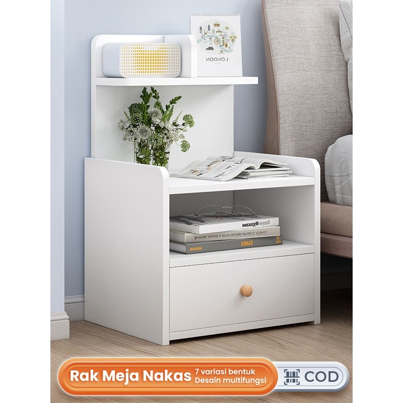 Meja Nakas Meja Sudut Minimalis Kamar Tidur Meja Samping Meja Laci Sudut Ruangan Minimalis