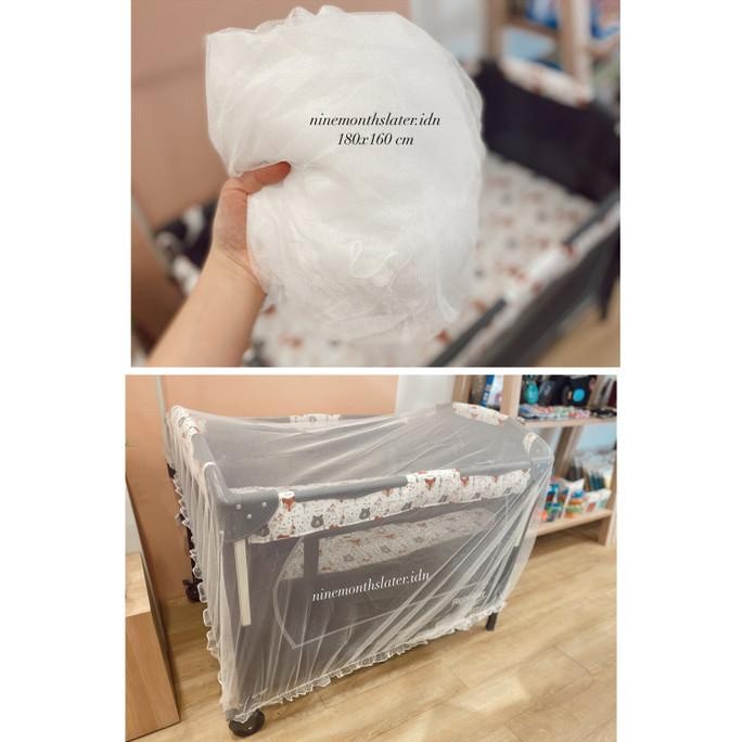 Kelambu Datar Bayi 180X160 Cm Mosquito Net Kain Anti Nyamuk Bayi Tidur