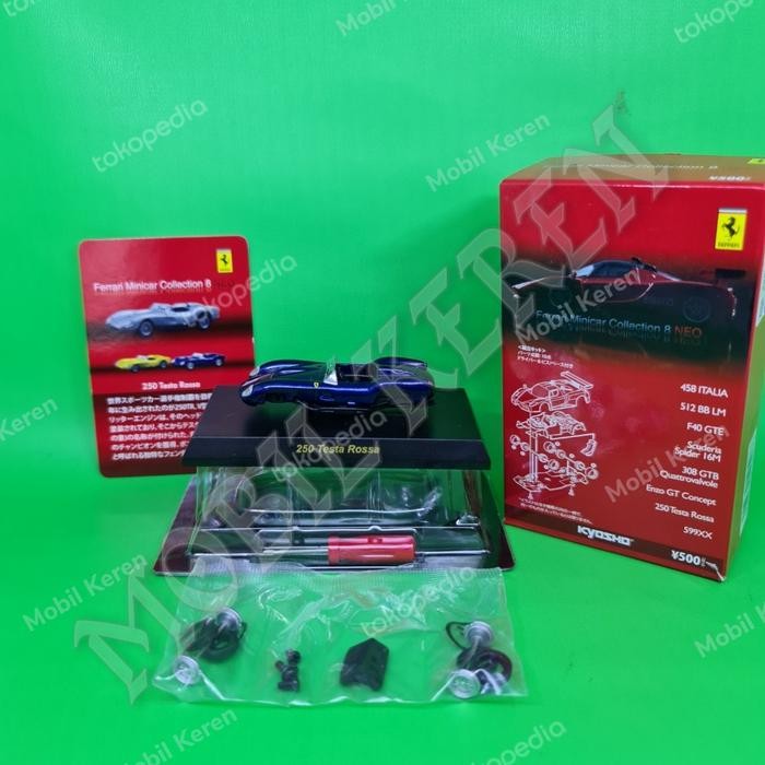 Pee99 Diecast Kyosho Ferrari Minicar collection 8 Neo Ferrari 250 Testa Rossa Blue