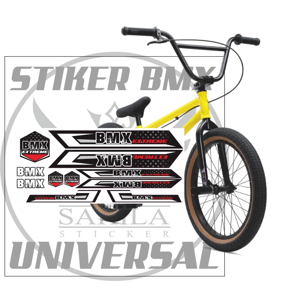 STIKER SEPEDA BMX / STRIPING VARIASI SEPEDA BMX EXTREME 02 VARIASI  / STIKER SEPEDA BMX 02 02