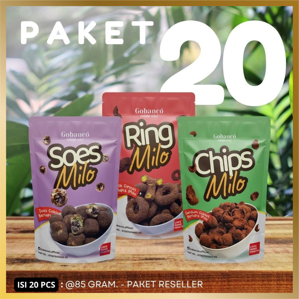 

Paket Reseller 20 pcs Gobanco – Snack Cokelat Viral Kekinian, Jajanan Manis Laris untuk Usaha Makanan
