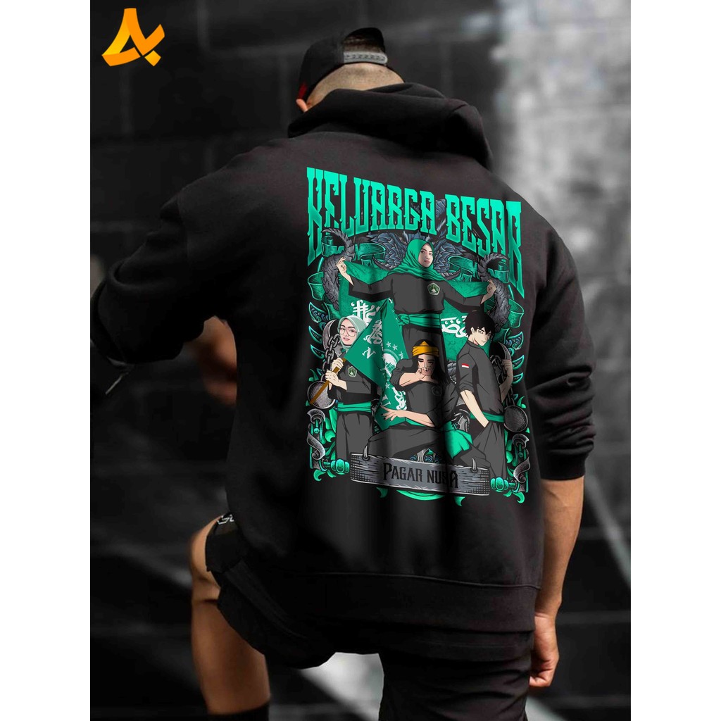 Jaket Hoodie PAGAR NUSA Distro Exlusive Big Family Nahdlatul Ulama - Kaos Pagar Nusa PN Nyell Ligas
