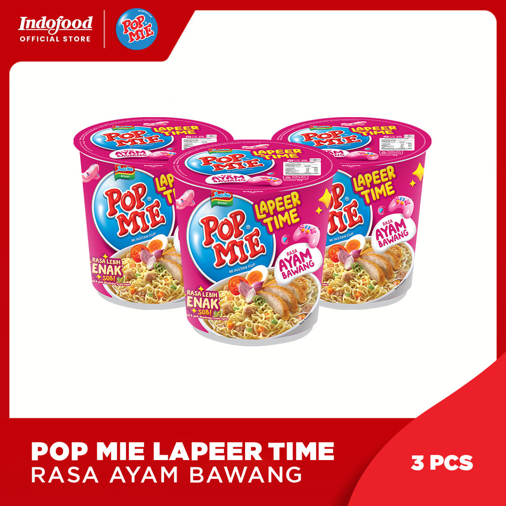 

3 PCS - Pop Mie Ayam Bawang Lapeer Time 75 Gr