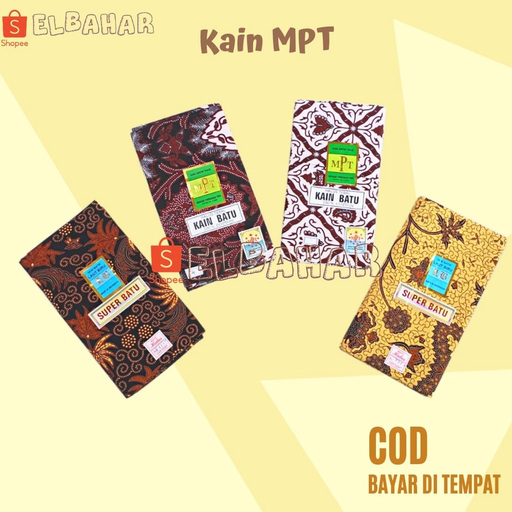 TERLARIS Kain Batik LAUT BIRU & MPT Khas Solo - Jogja / Jarik Batik Sogan