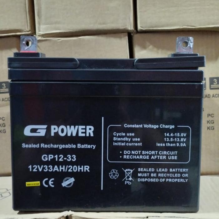 Battery vrla G power 12v 33ah new
