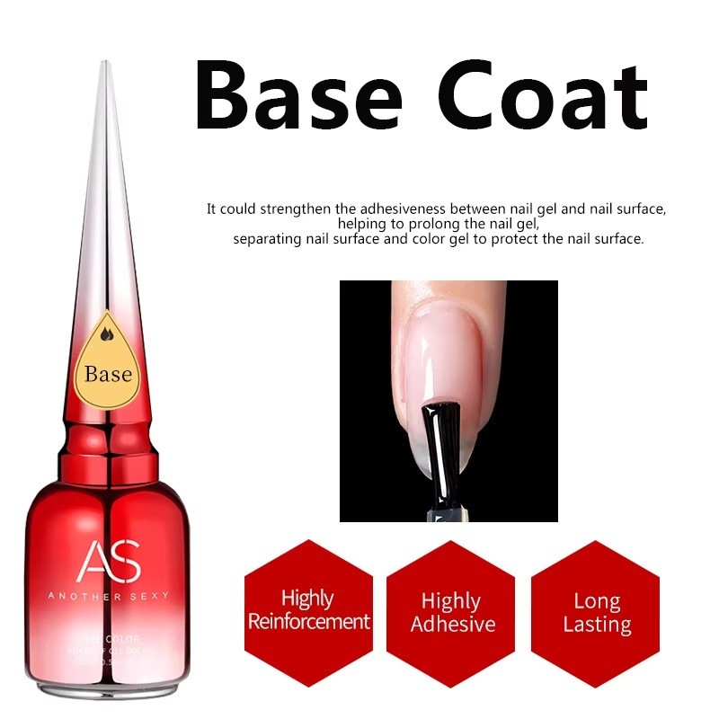 Glosse - AS Base Coat - AS Top Coat - AS Nail Adhesive - AS Matte Top - AS  Reinforce - AS Blooming