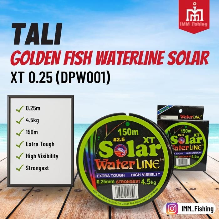 TALI GOLDEN FISH WATERLINE SOLAR XT | Senar Pancing - 0.25