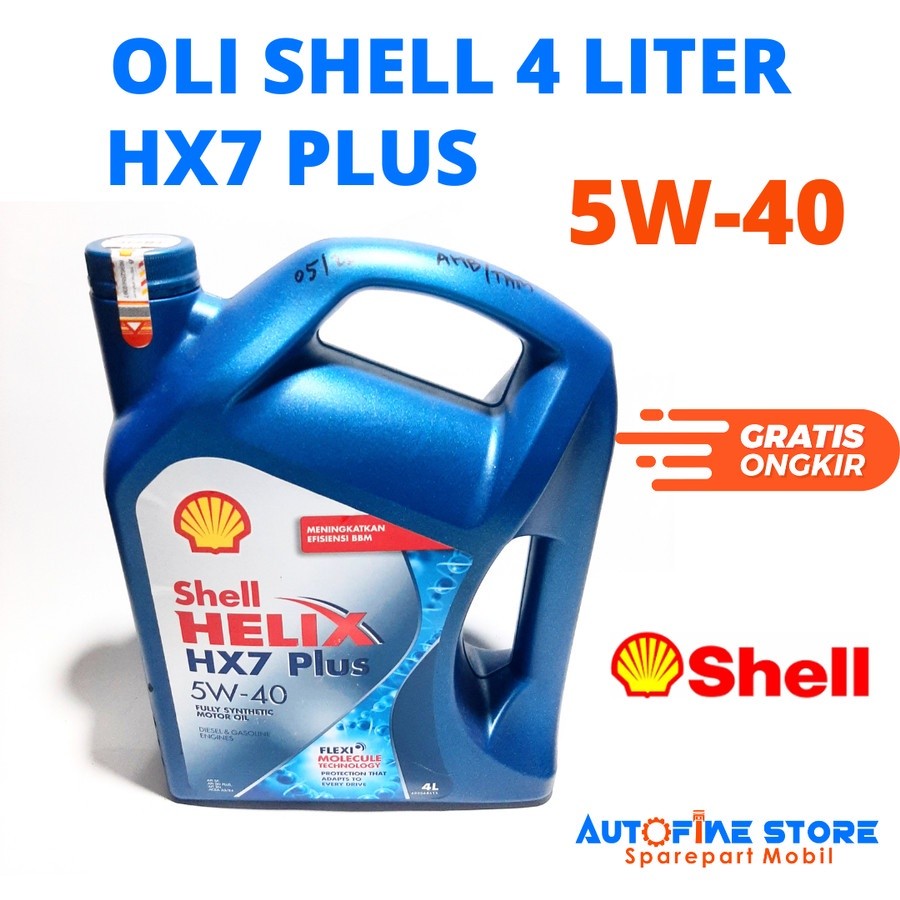 Oli Shell HX7 Plus 5w-40 Galonan (4liter) Original