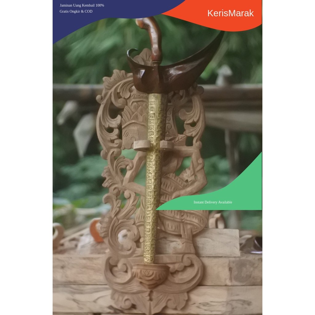 blawong rak jagrak keris motif krisna ukiran jepara halus hrg  Antik KHS13