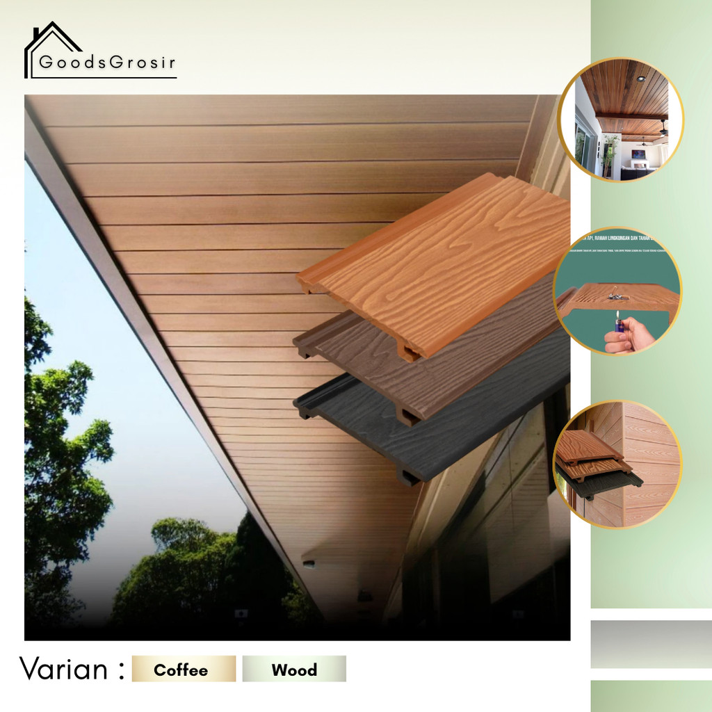 Goods Wall Panel | Ceiling WPC | Plafon Dinding | Wood Panel Outdoor | Pagar Lantai Kayu | Wall Ceil