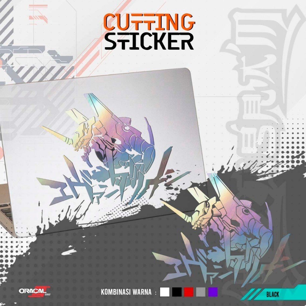 Cutting Sticker  Manga Evangelion 01 | Stiker Cutting Manga Evangelion 01