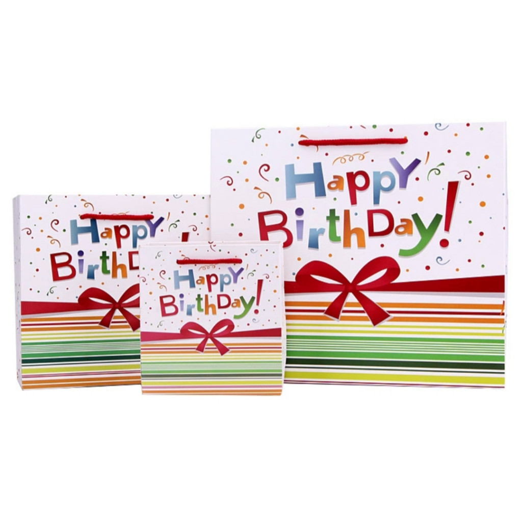 

Tas kado pembungkus hadiah Happy Birthday Ulang Tahun boy dan girl Goodie bag Price dan Princess