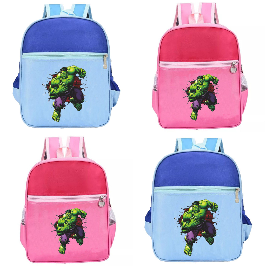 JL KIDS Tas Hulk Ransel Anak Karakter Avengers Backpack Sekolah TK / Paud Unisex Fashion Kids A3