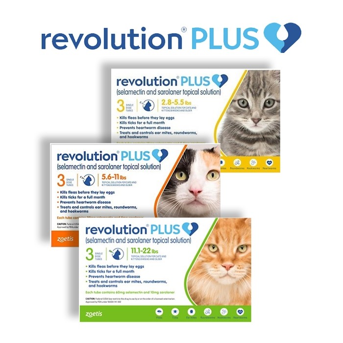 Obat Kutu Tetes REVOLUTION CAT PLUS Obat Kutu Kucing