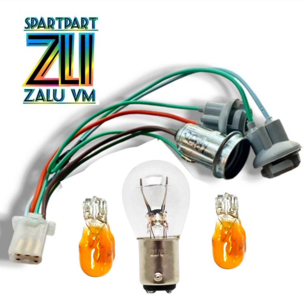 PITING FITING LAMPU BELAKANG STOP SET MOTOR HONDA REVO BLADE