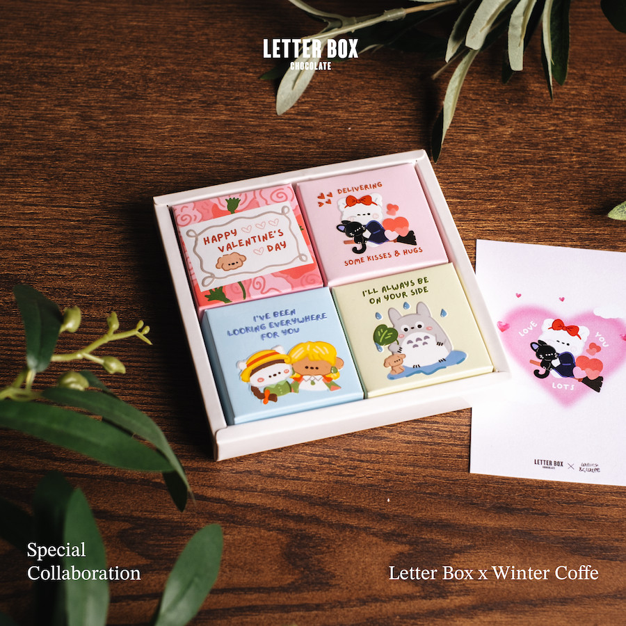 

Letter Box - Coklat Valentine Mix Varian isi 4 - Valentine Edition