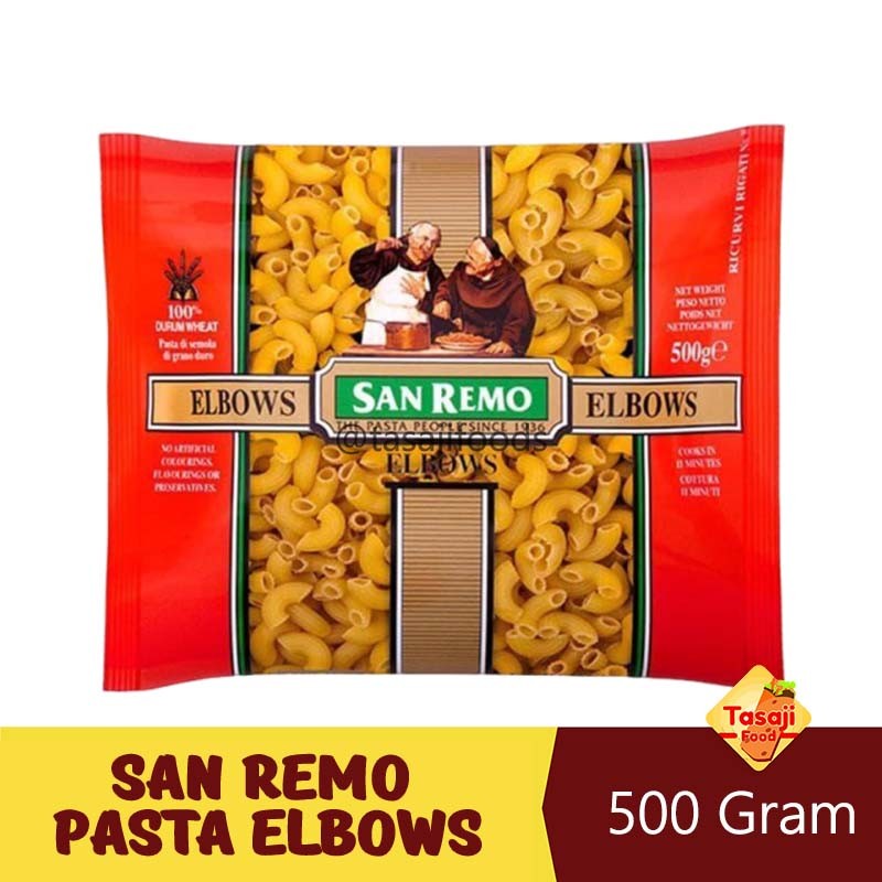

San Remo Pasta Elbow 500 Gram Makaroni kulakan