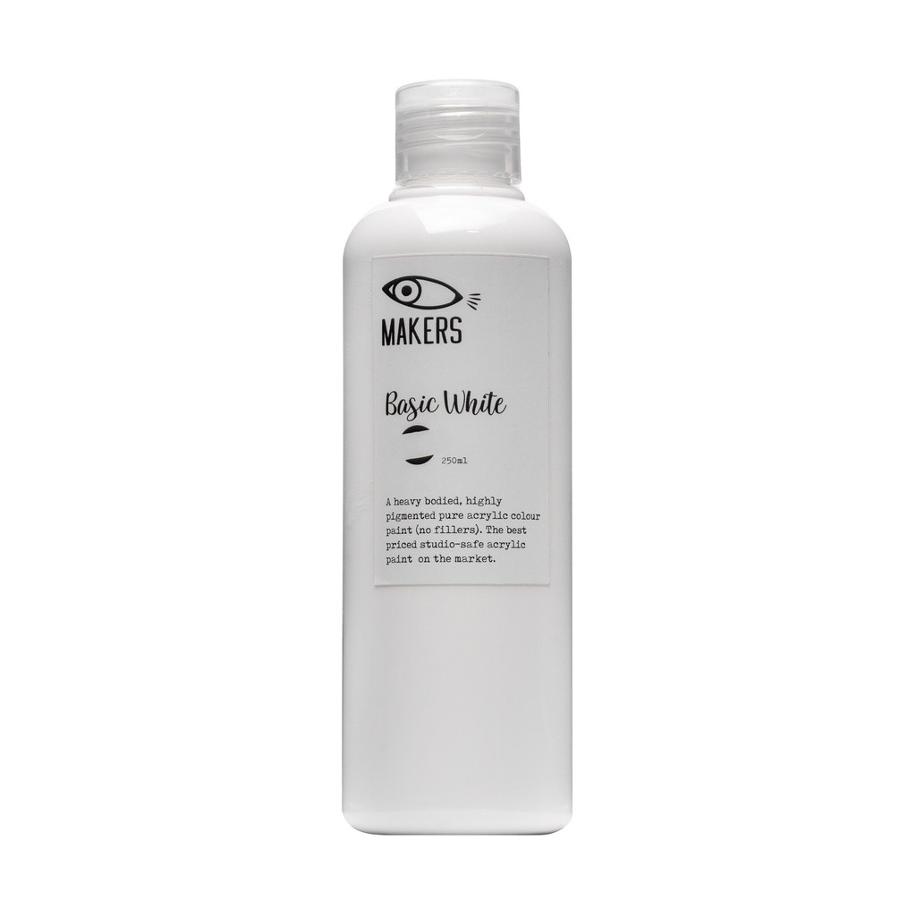 

Basic White Acrylic Paint 250ml Eco-Friendly Makers