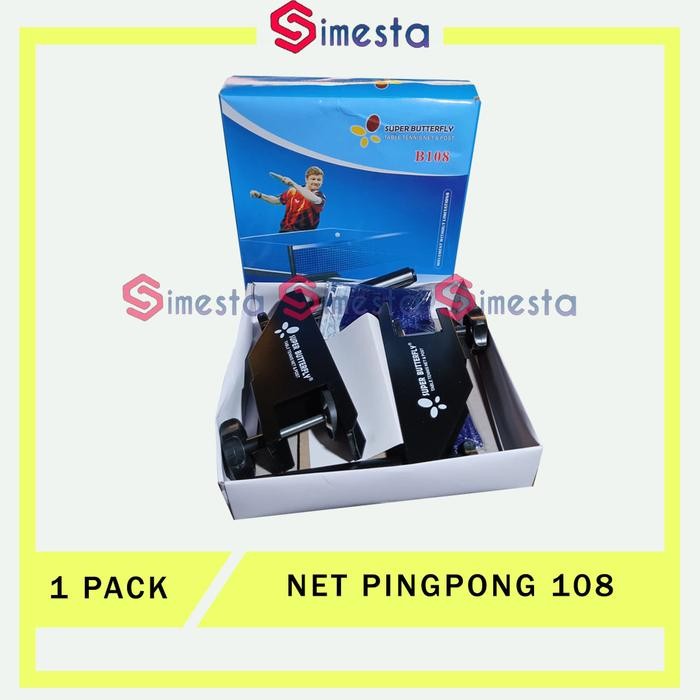Net Pingpong Butterfly 108 Net tiang pingpong tipe putar Net tenis meja 1 set
