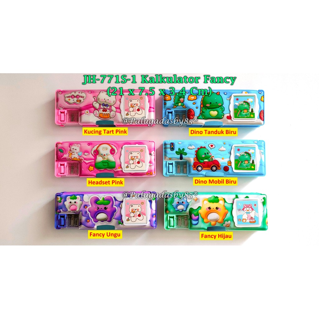 

(1 Biji) Kotak Pensil Magnet Kalkulator 21 x 7.5 x 3.4 Cm / Kotak Pensil Magnet GXIMP JH-771S-1