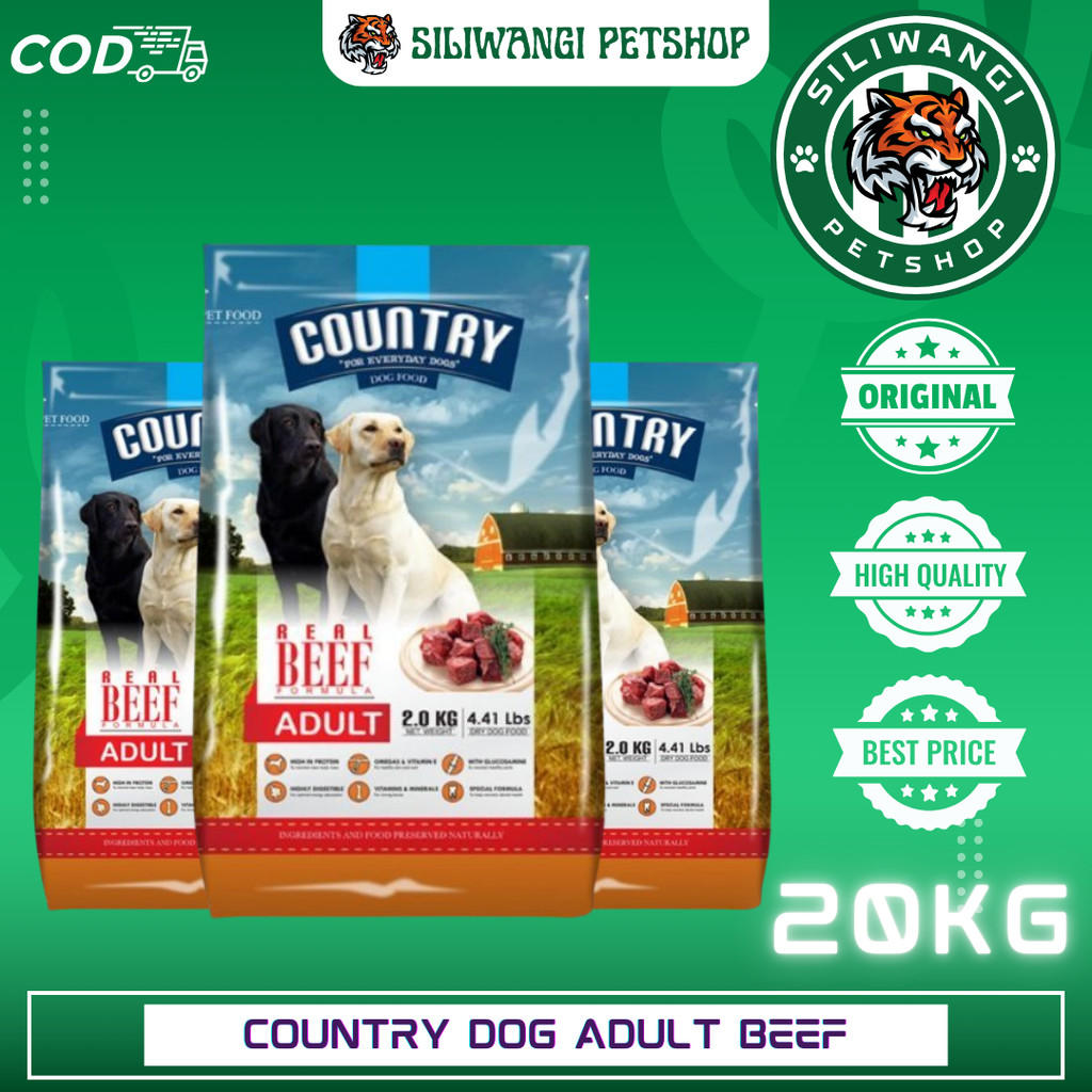 Country Dog food Adult Beef 18kg