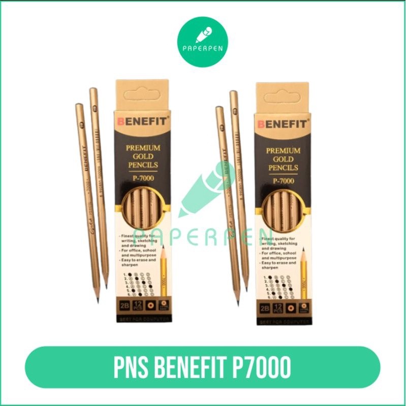 

[S_ATK] (Pak) Pensil Benefit Gold P7000