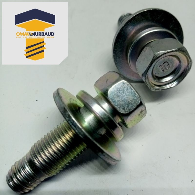 baut  m12 original baut asli Dobel ring panjang 3cm baut 17 m12x30 Baut jok canter