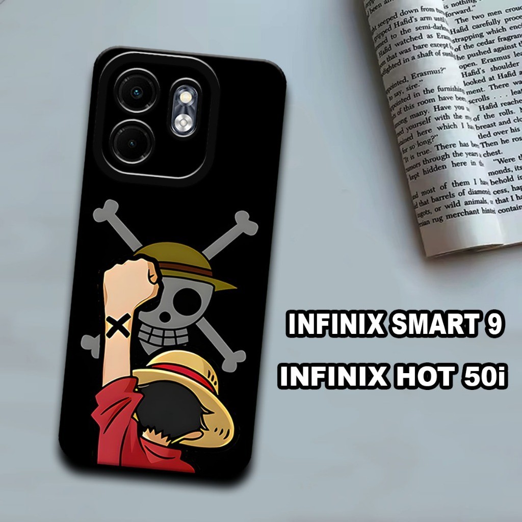 S36-Softcase procamera untuk INFINIX SMART 9 - INFINIX HOT 50i - bahan karet lentur-motif Anime One 