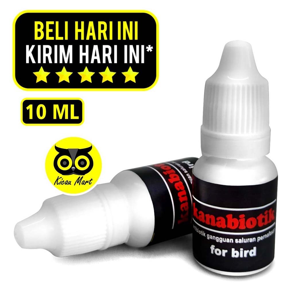 KICAU MART Obat Burung Batuk Kanabiotik Antibiotik Burung Murai Kacer Kanari Cucak Ciblek Hilang Sua