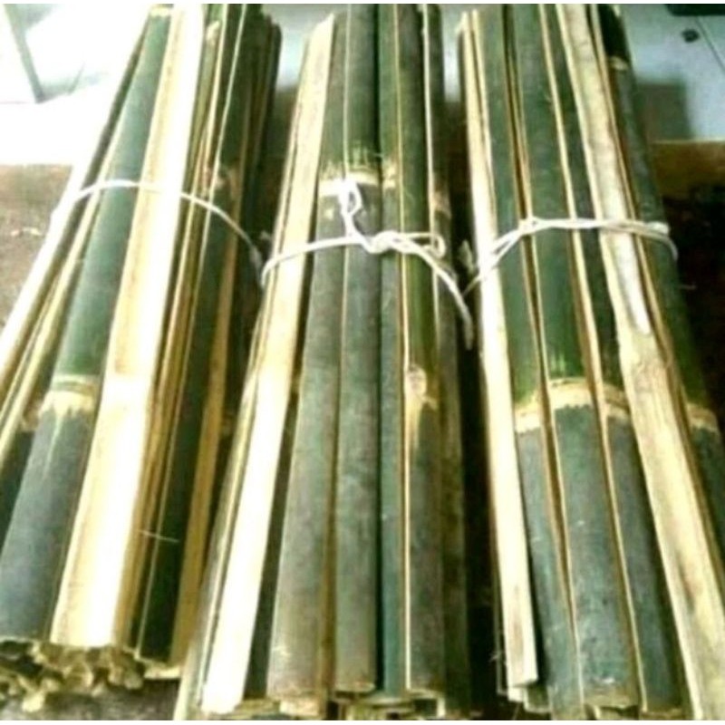 Bambu bilah sudah di serut / ajir turus penyangga / potongan bambu / bilah bambu / stik bambu